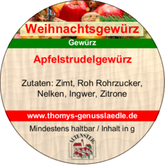 Apfelstrudelgewürz 50g