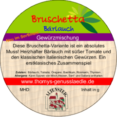 Bruschetta Bärlauch 50g Bruschetta Bärlauch 50g