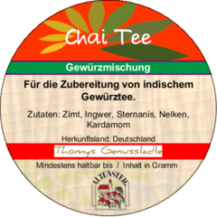 Chai Tee Gewürzmischung 50g Chai Tee Gewürzmischung 50g