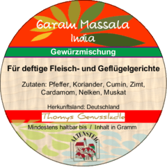 Garam Massala India 50g Garam Massala India 50g