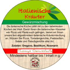 Italienische Kräuter Gewürzmischung 50g Italienische Kräuter Gewürzmischung 50g