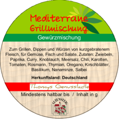 Mediterrane Grillmischung 40g