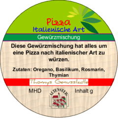 Pizza Italienische Art 30g