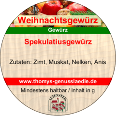 Spekulatiusgewürz 50g Spekulatiusgewürz 50g