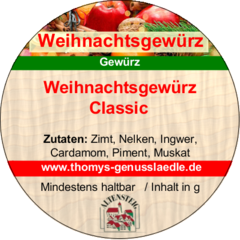 Weihnachtsgewürz Classic  50g