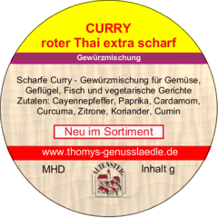 Curry roter Thai extra scharf 50g