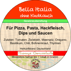 Bella Italia ohne Knoblauch 50g