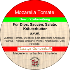 Mozarella Tomate Gewürzzubereitung 50g