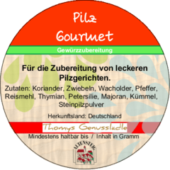 Pilz Gewürzzubereitung Gourmet 50g