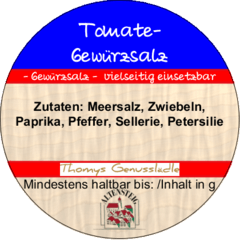 Tomaten Gewürzsalz Tomaten Gewürzsalz