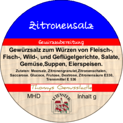 Zitronensalz 50g Zitronensalz 50g
