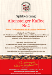 Altensteiger Kaffee Nr.2   - Hausmarke - Splitmischung
