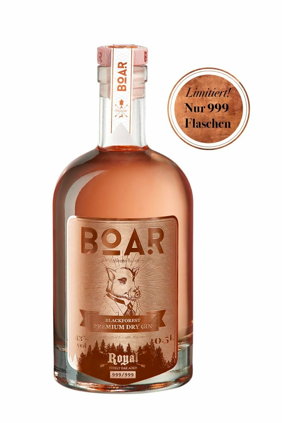 BOAR Royal Rubin 0,5l 43% Vol – Limitierte Auflage