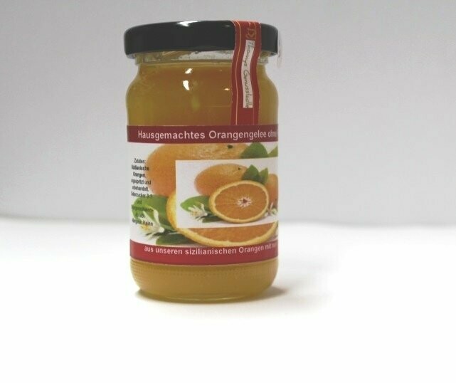 Hausgemachte Orangenmarmelade aus unbehandelten und ungespritzen sizilianischen Orangen