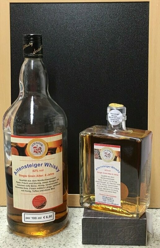 Altensteiger Whisky,  Single Grain 46% Flasche mit 500 ml