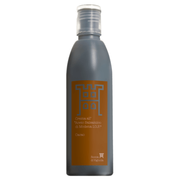 Crema all'Aceto Balsamico di Modena IGP al cacao
Creme mit Balsamessig aus Modena und Kakao