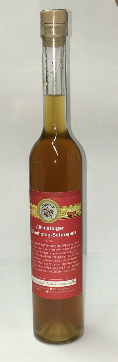 Honig-Likör "Blütenhonig-Schnäpsle"
200ml