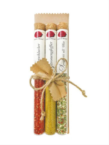 In Vitro Brettgeschenk - Feuerschlucker, Zitronenpfeffer, Spaghetti all´Olio