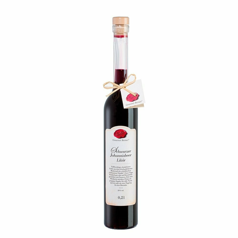 Schwarzer Johannisbeer Likör, 20% vol., 0,2l