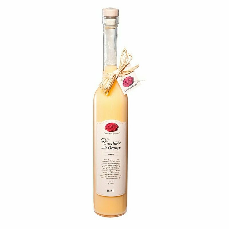 Eierlikör mit Orange, 20% vol Eierlikör mit Orange, 20% vol