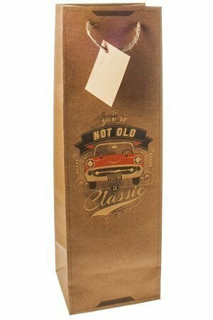 Flaschentasche 'Classic Car', 12 x 10 x 35 cm