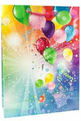 Geschenktasche 'Luftballons', 25 x 8,5 x 34 cm