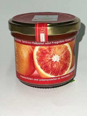 Sizilianischen Teracco Halbblutorange und Fracolino Orange mit leicher Erdbeernote, 2:1 Gelierzucker