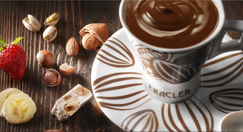 Bitteschokolade mit Gianduia, Portionsbeutel 32g Eraclea Nr. 03 mit 56% Kakao