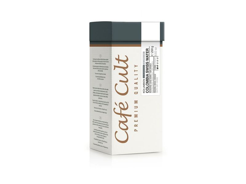 Cafe Cult. Colombia Swiss Water Process  ganze Bohne, entkoffeiniert