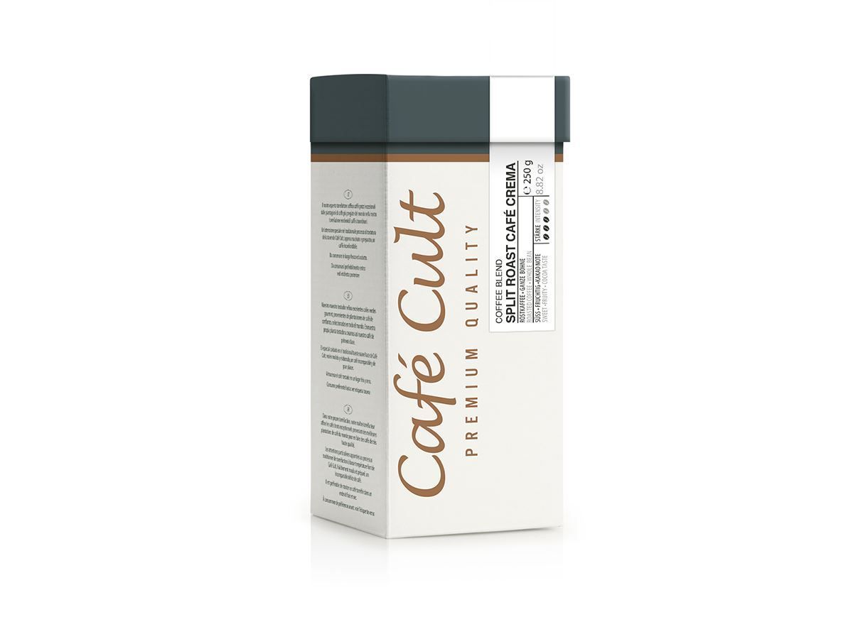 Cafe Cult. SplitRöstung Café Crema, ganze Bohne Cafe Cult. SplitRöstung Café Crema, ganze Bohne