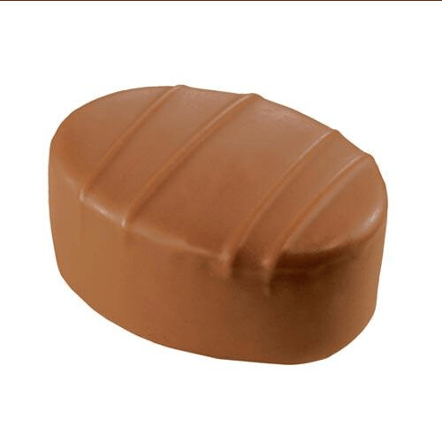Helles und dunkles Gianduja-Nougat in Schichten Helles und dunkles Gianduja-Nougat in Schichten
