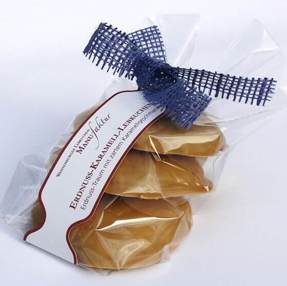 Erdnuss-Karamell-Lebkuchen 3-er Päckchen Erdnuss-Karamell-Lebkuchen 3-er Päckchen