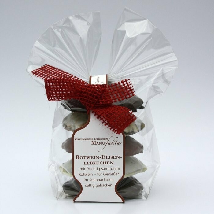 Rotwein-Elisenlebkuchen gemischt 5-er Päckchen Rotwein-Elisenlebkuchen gemischt 5-er Päckchen