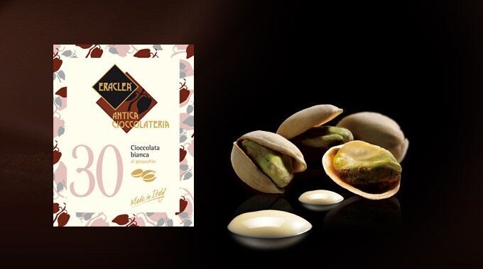 Weiße Schokolade - Pistatien - Portionsbeutel 32g Eraclea Nr. 30 Weiße Schokolade - Pistatien - Portionsbeutel 32g Eraclea Nr. 30