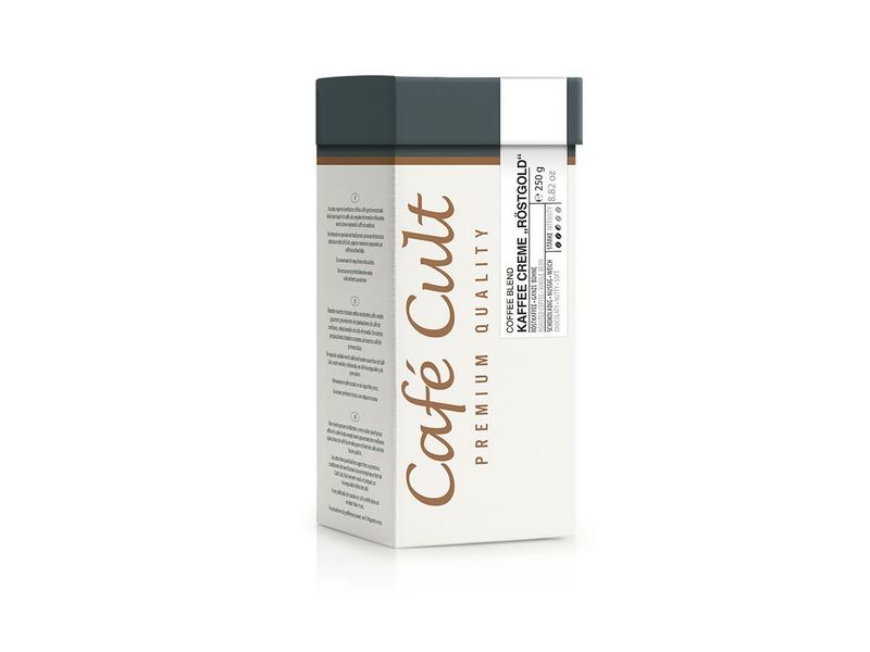 Cafe Cult.   Kaffee Crema „Röstgold“   ganze Bohne