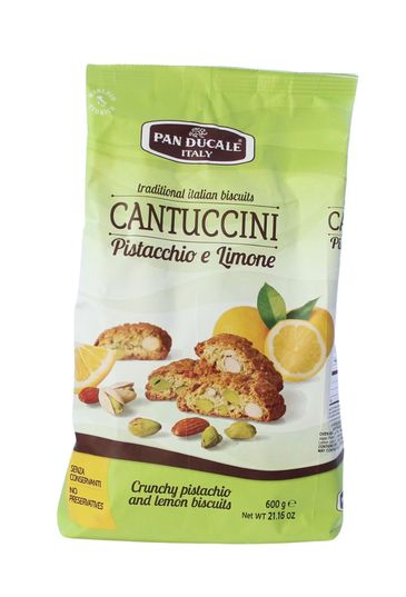 Cantuccini Pistacchio e Limone 600 g  Cantuccini mit Pistazien und Zitrone