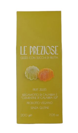 Le Preziose Gelées al Bergamotto 200 g  Geleebonbons mit Fruchtsaft - Bergamotte