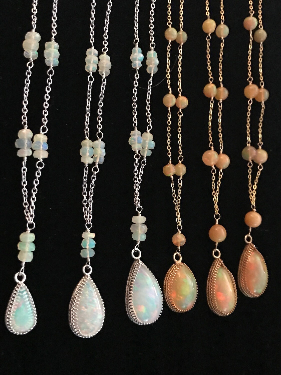 Gold Opal Necklaces