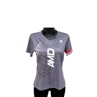 Playera AMD con manga para mujer