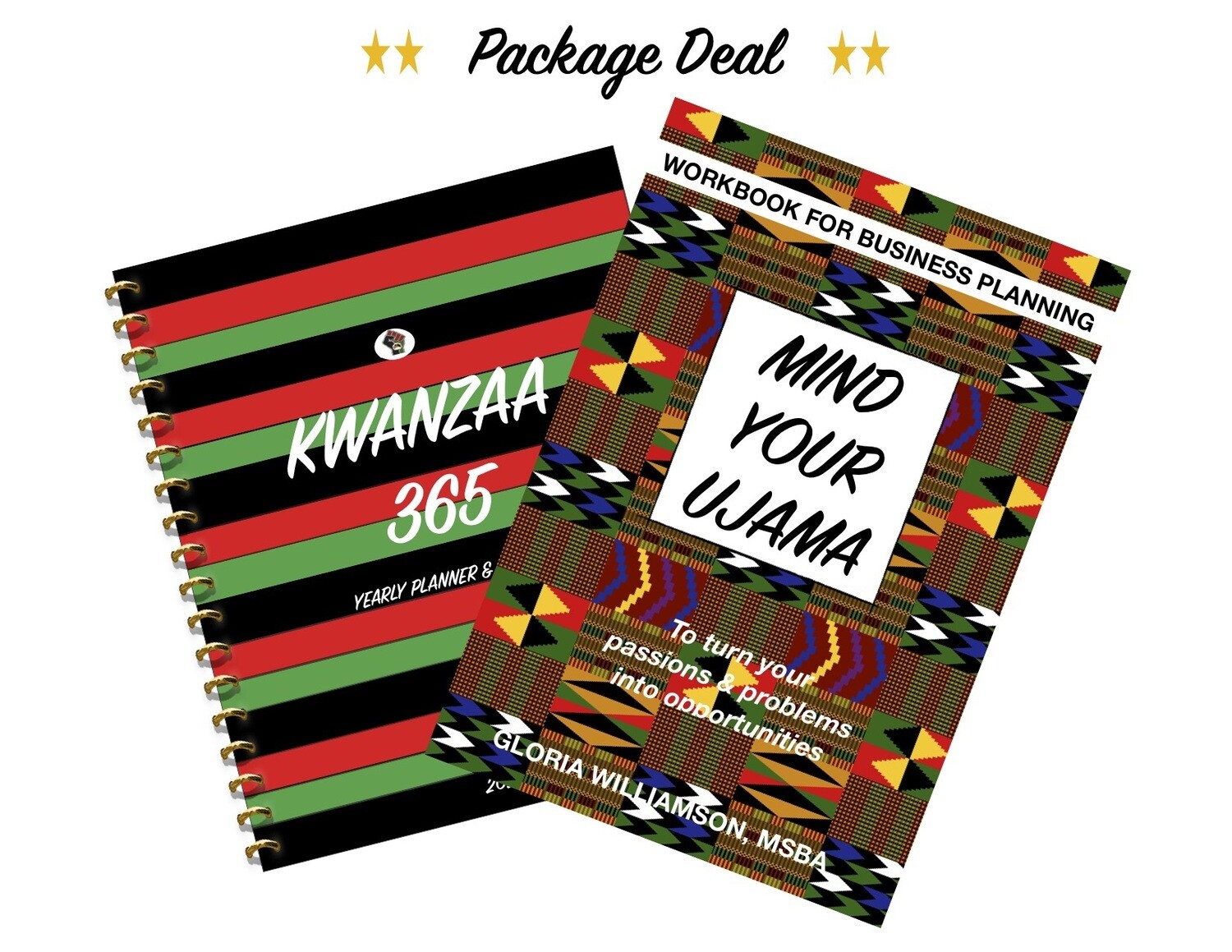 2 FOR 1-Kwanzaa 365 Yearly Planner & Agenda 2020 & MIND YOUR UJAMAA: Workbook for Business Planning