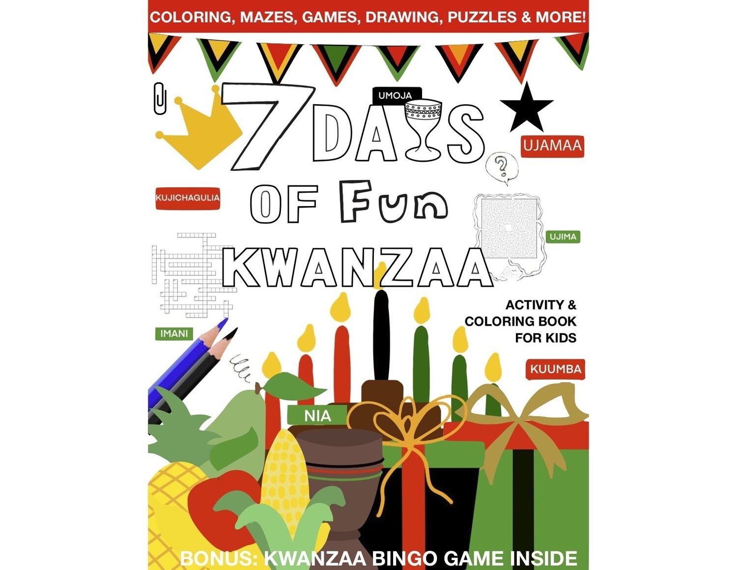 7 Days of Fun: Kwanzaa Kids Activity and Coloring Book for Kids"-Digital Unlimited