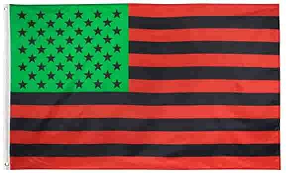 3 x 5 Pan African American Flag