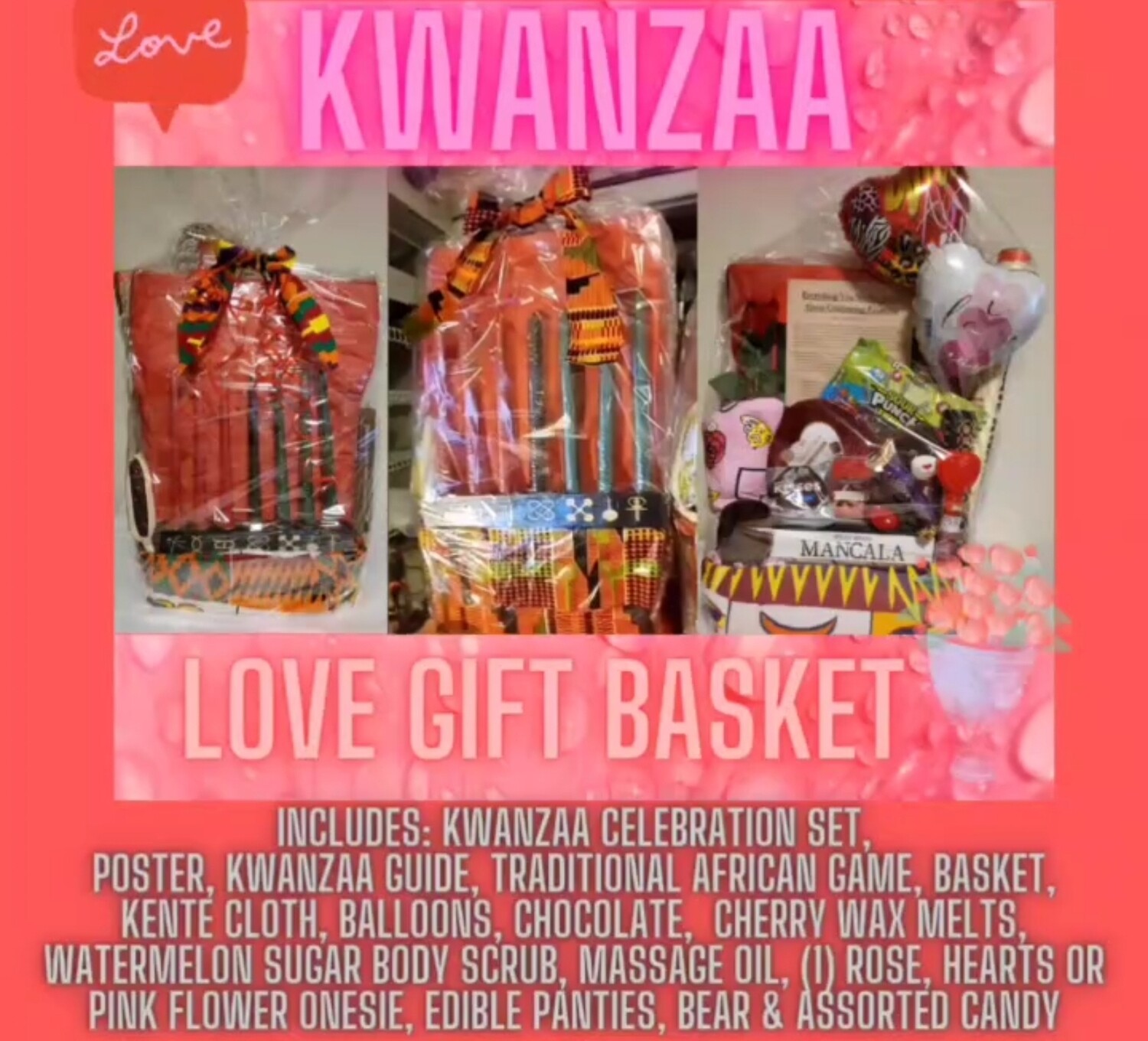 Limited Kwanzaa Love Gift Basket - Valentine's Day Gift