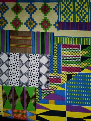 Kente Fabric, Ankara Print, Kente Fabric by the Yard, Kente Wax Fabric