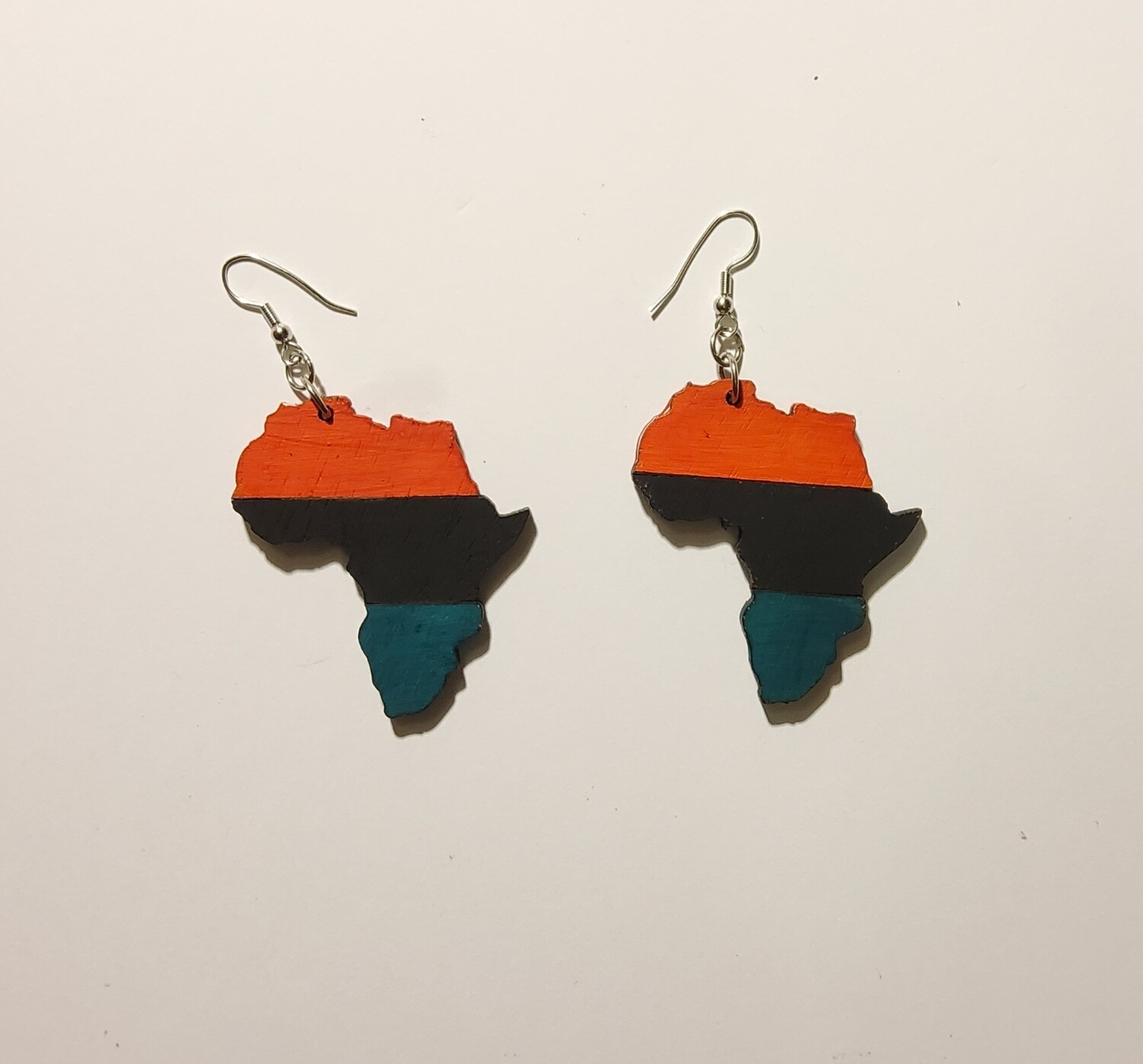 Wooden Africa Earrings