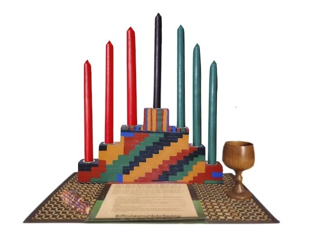 Nepnuser Kwanzaa Tischläufer Afrikanisches Kente-Motiv – 183 Cm Lang, Leinen, Für Juneteenth & Feiern