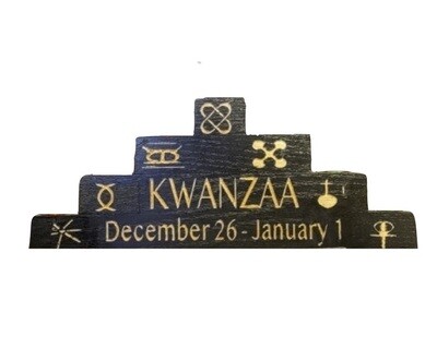 Kwanzaa Kinara- Kwanzaa Set Dec 26 - Jan 1 (Black)