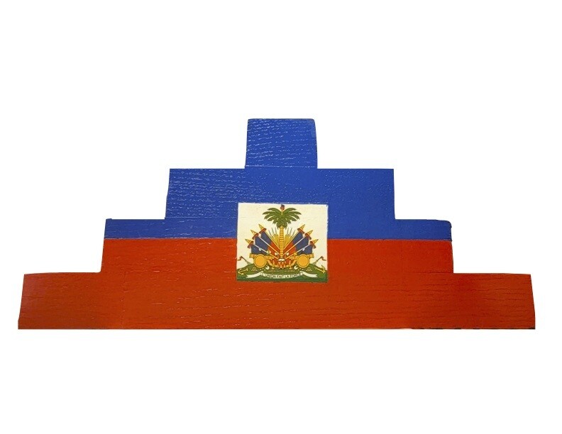 Kwanzaa Kinara- Haiti Flag- Diaspora
