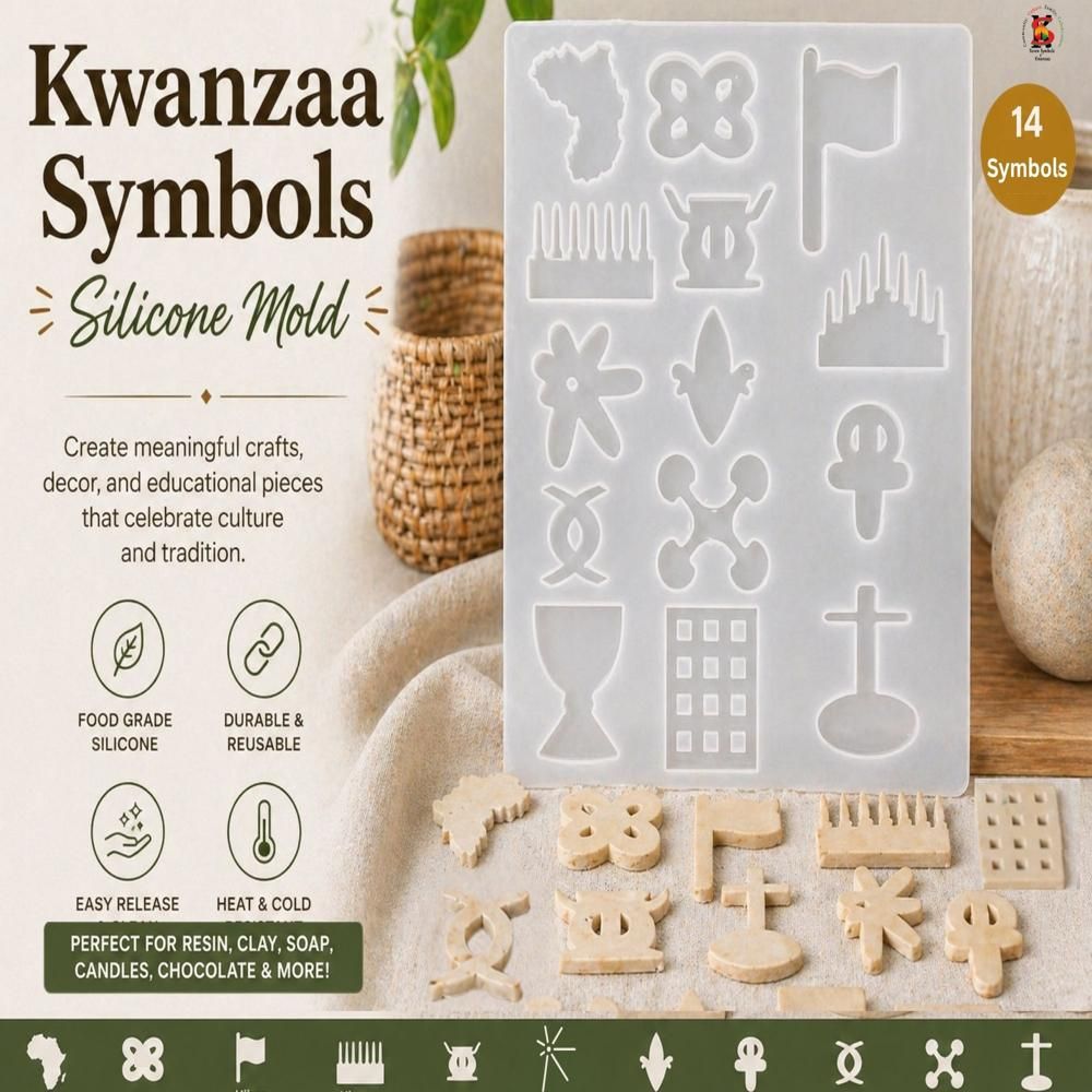 Kwanzaa Symbols Silicone Mold – Create, Teach &amp; Celebrate