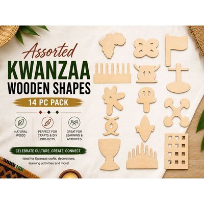 Kwanzaa Wooden Shapes